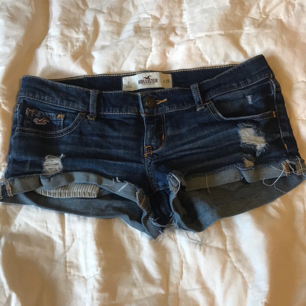 Hollister ripped jeans shorts